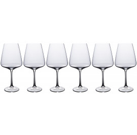 Bohemia Corvus Wine Glass Set of 6, 570 ml (b1SC69)